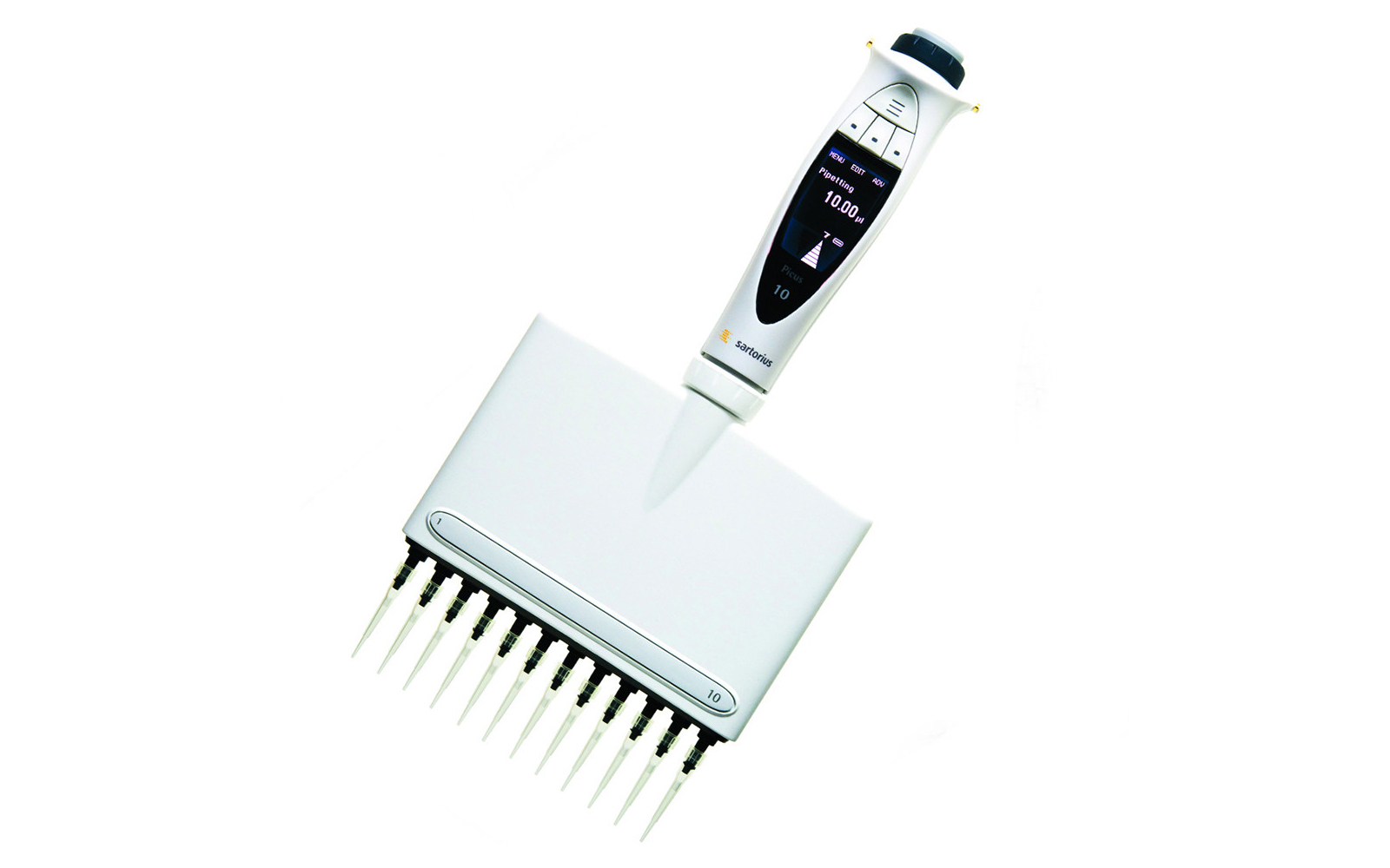 Дозатор пипеточный электронный 12-канальный Picus c варьируемым объемом дозирования, 0.2–10 мкл