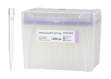 Наконечники для пипеточных дозаторов Sartorius, стерильные, с фильтром, SafetySpace стандартные (50 - 1200) мкл (90 мм), 10 × 96 шт/штатив