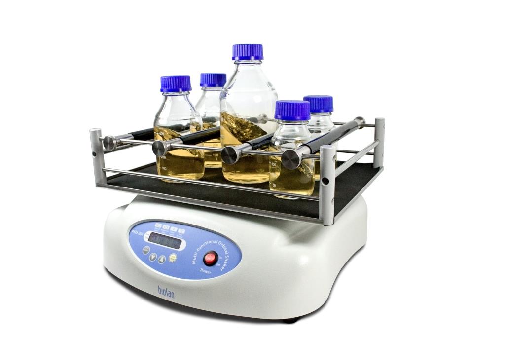 Орбитальный шейкер PSU-20i, регулируемое орбитальное (20-250 об/мин (шаг 5 об/мин)), возвратно-поступательное и вибрационное движение