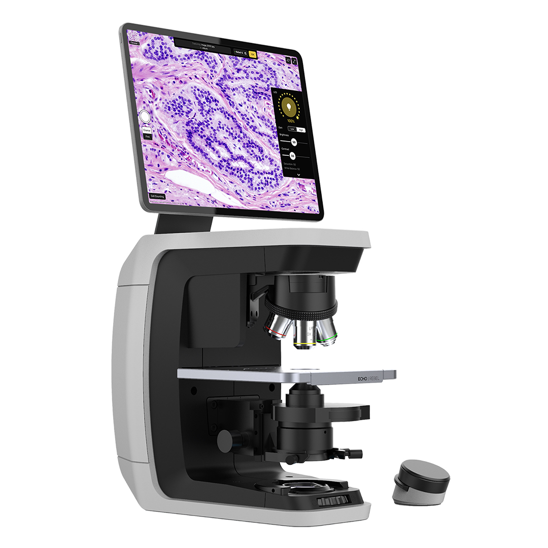 Гибридный микроскоп (прямой и инвертированный) ECHO Rebel (не для использования в медицинских целях)