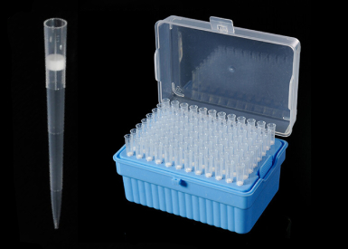 Наконечники для дозаторов универсальные 100-1000 мкл, с фильтрами, стерильные, 96 шт/штатив (не для использования в медицинских целях)