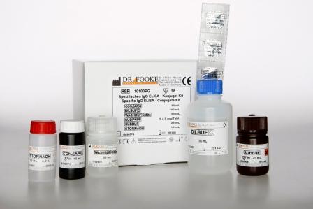 Набор для количественного определения (в диапазоне 0.25 - 25 мкг/мл) аллерген-специфических IgG-антител